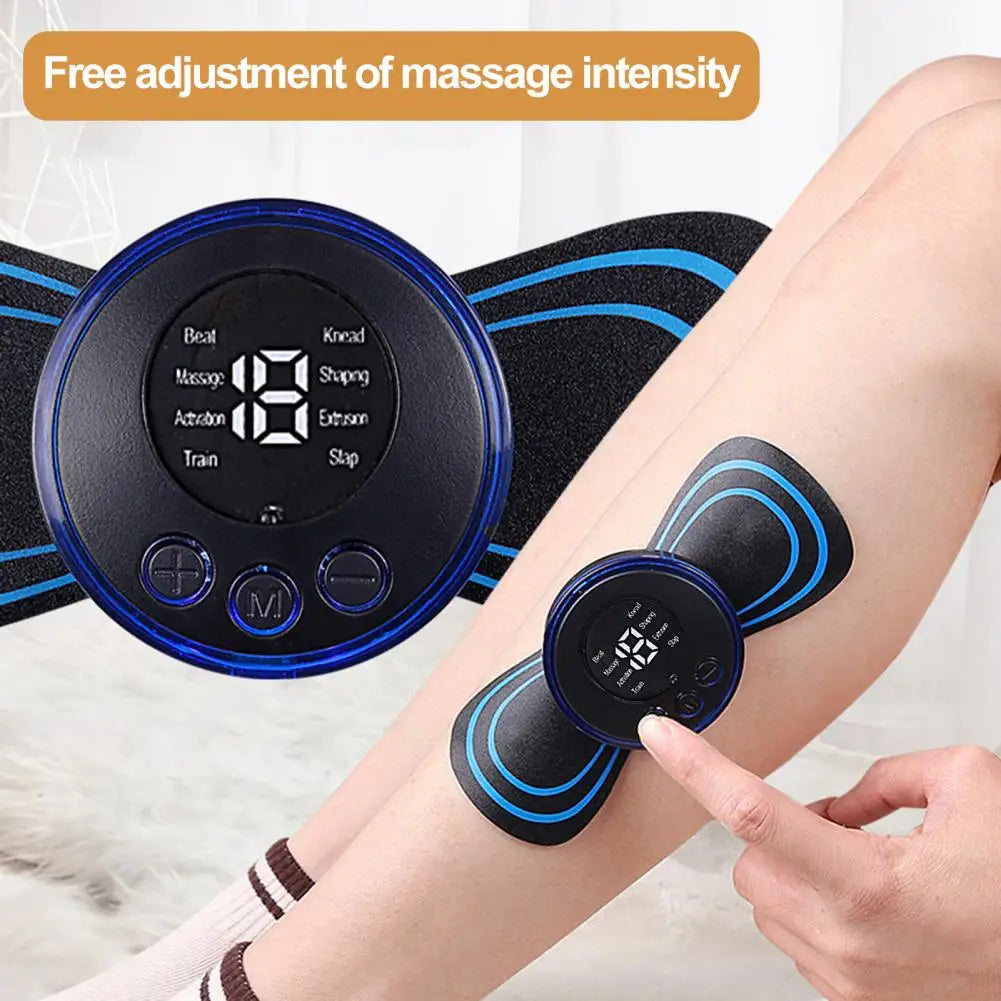 Muscle Stimulator Massager Machine Rechargeable Full Body Pain Relief Therapy Device Mini Massager Machine with 8 for Effective