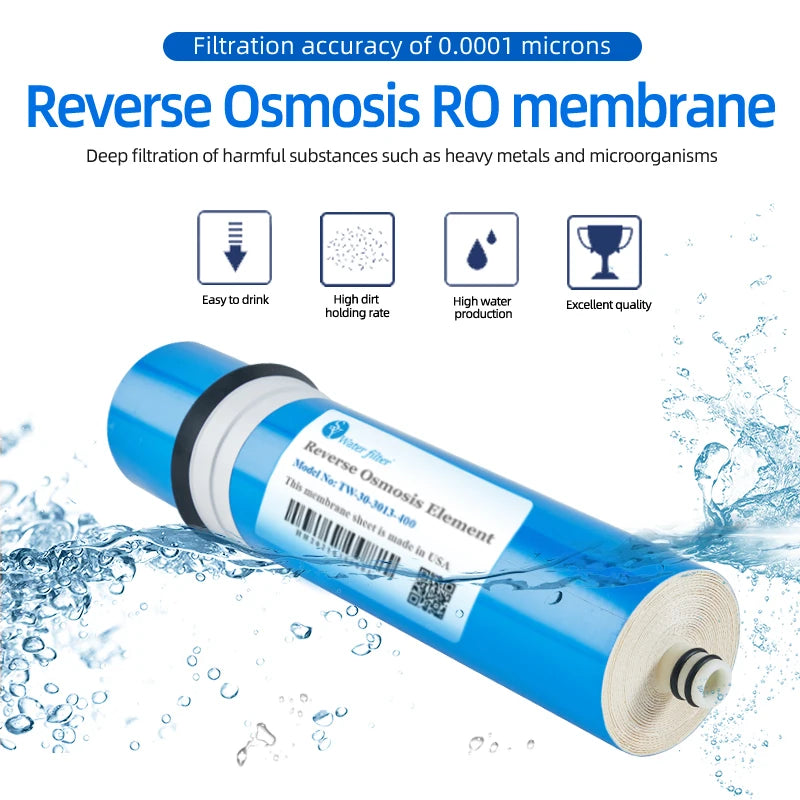 3213-800gpd RO reverse osmosis membrane filter displacement water system to remove residual chlorine