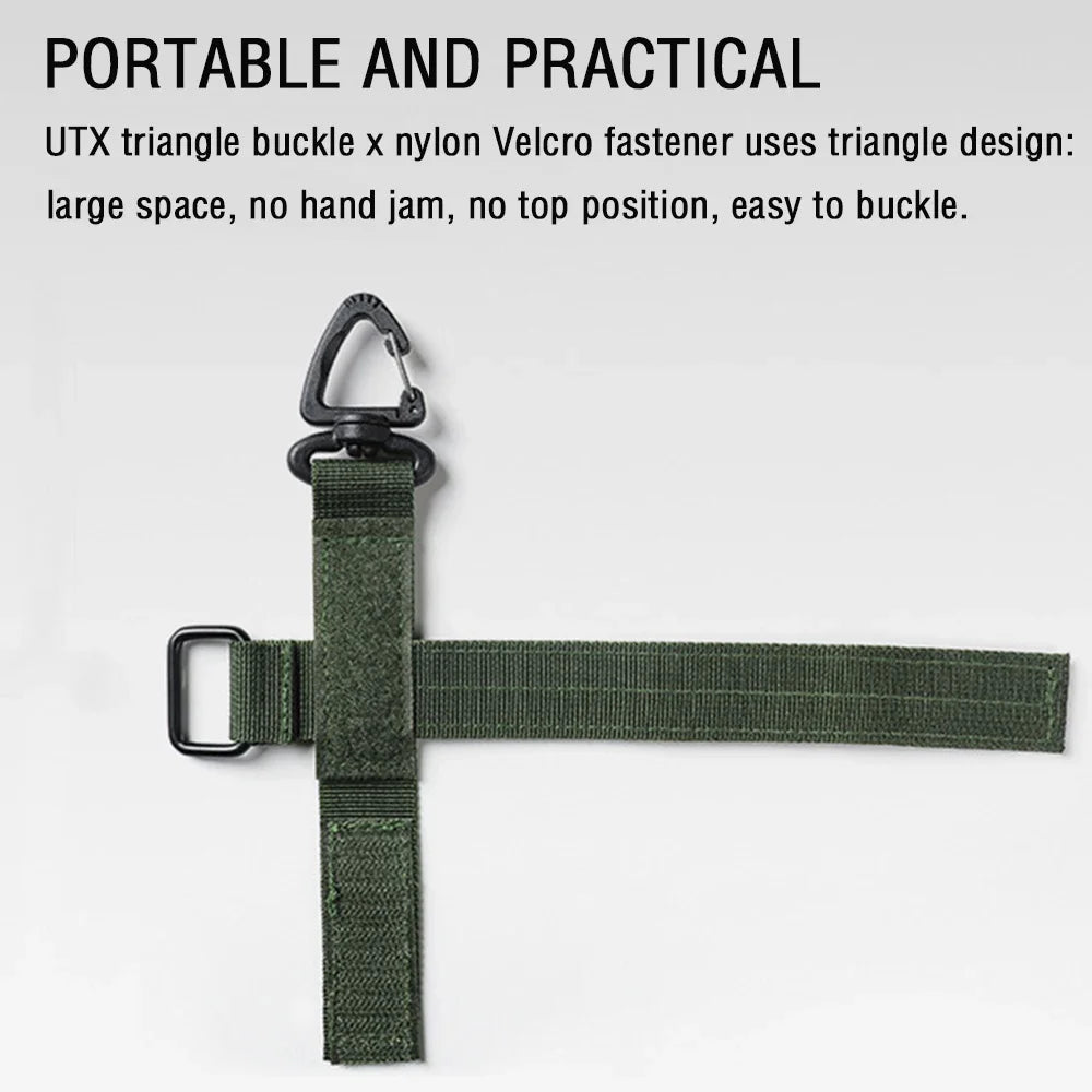 Mountaineering Buckle Outdoor Keychain Tactical Gear Clip Keeper Pouch Belt Keychain Gloves Rope Holder Military Hook Camping