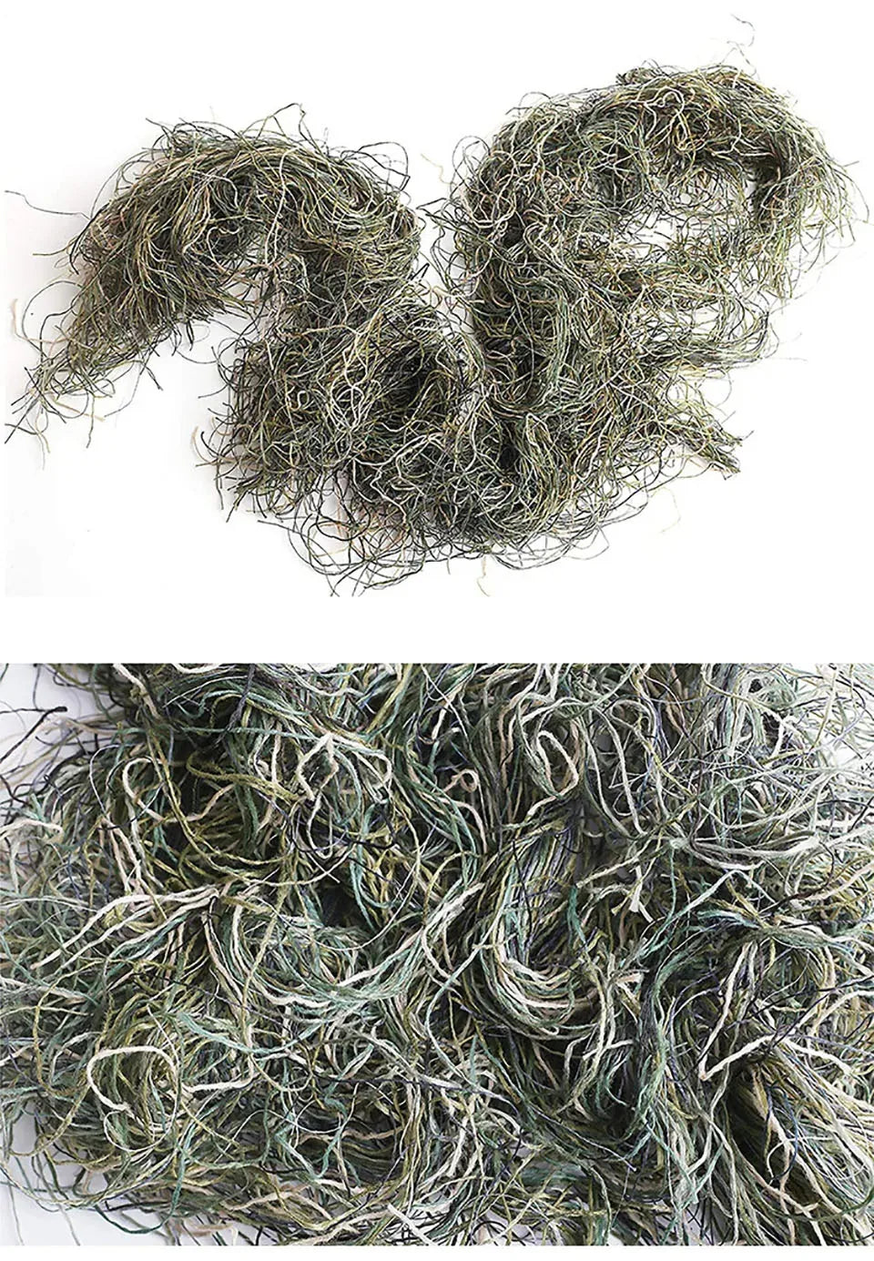 1.2M Elastic Ghillie Clothing Camouflage Rope Holster Wrap Outdoor Tactical Cs Rope Gear Depth  Concealment of Concealed Wool