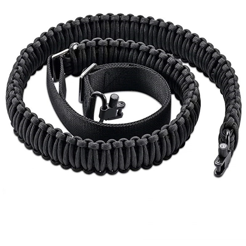 Outdoor Rifle Sling 550 Paracord Sling Tactical 2 Point Sling with Tri-Lock Swivel Ar15 Shotgun Accessories Hunting Camping Gear