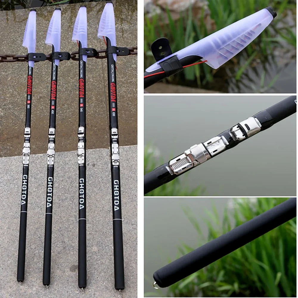 Bait Weight 10-50g Rock Fishing Rod Telescopic 2.7M-6.3M Carbon Fiber Spinning Sea Pole Super Hard Travel Boat Carp Fishing Gear