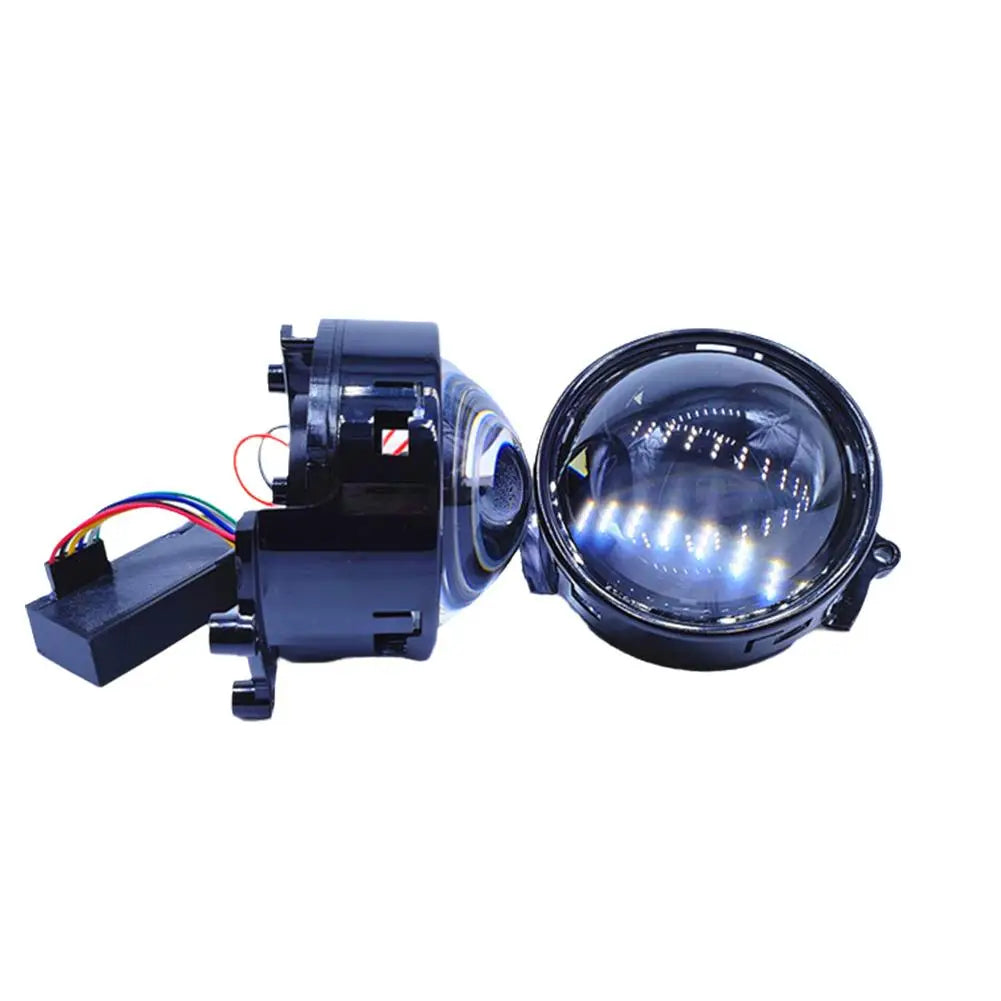 Dynamic 3 Inch Devil Eyes Lens Lights For 12v Car WIFI Control Eyes Retrofit Kits Headlight Assembly Auto Accessories