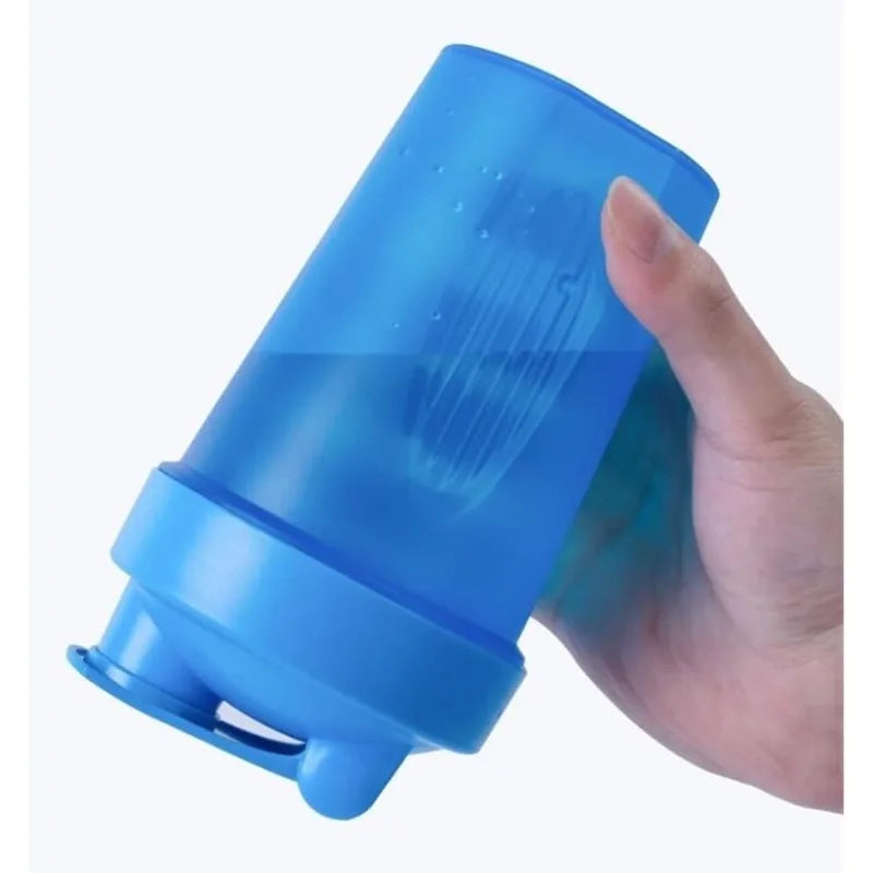 400ml Protein Powder Shaker with A Small Stainless Blender Ball LeakProof Water Bottle Portable Outdoor Gym Sports Milkshake Mug