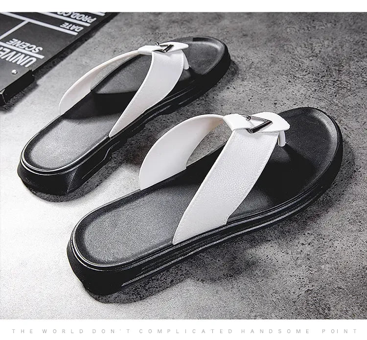 39-44Men's Flip-flops Outdoor Slippers Casual Beach Shoes Summer Slippers Men Luxury Sandals Fashion Shoes for Boy Free Shipping