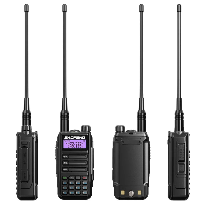 Baofeng Walkie Talkie UV-16 Long Range Powerful 10W Handheld HF Transceiver Dual Band VHF UHF 2 Way Ham Radio waterproof