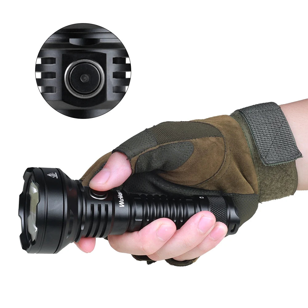 Wurkkos TD01 21700 Rechargeable Tactical Flashlight LED USB-C 2200Lm Torch PMMA Lens Throw 1039M IPX8 Waterproof EDC Tail Switch