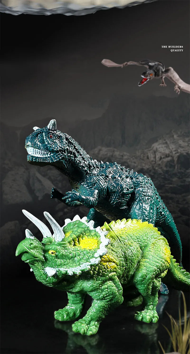 Simulation Jurassic Dinosaur Action Figures Dino Park Carnotaurus Ankylosaurus Tyrannosaurus Rex Model Decoration Toys Kids Gift