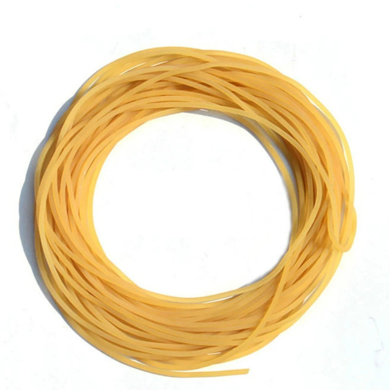 5m Solid Elastic Rubber Fishing Line Diameter 2mm Plain Elastic Fishing Rope Tied Reinforcement Group Strapping Fishing Gear