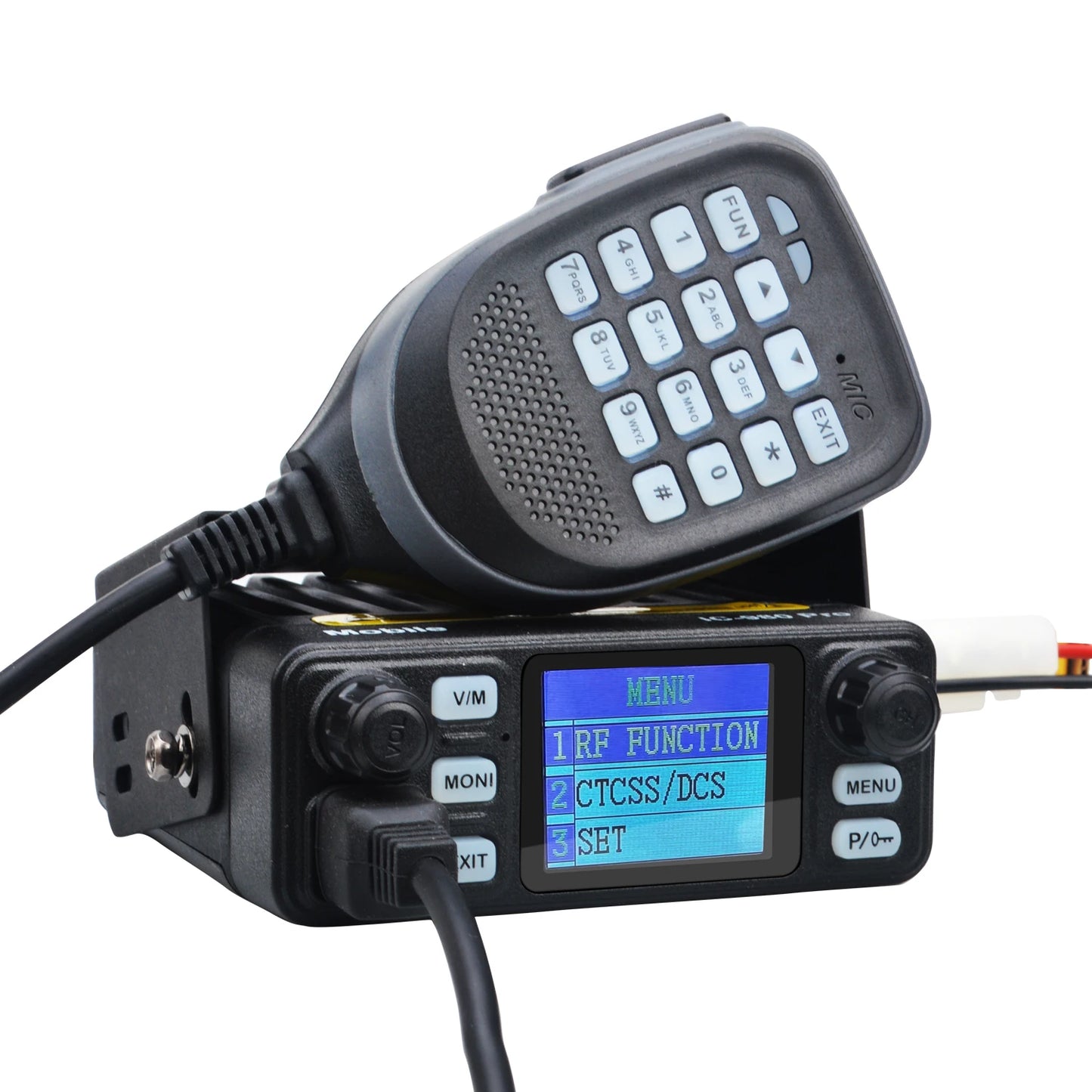 Hiroyasu Walkie Talkie IC-980Pro VHF UHF Dual Band Dual Watch 25W 200Ch Noise Reduction Mini FM Vox Scrambler Mobile Radio