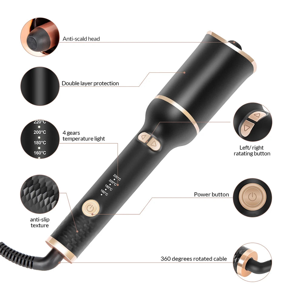 Automatically Hair Curler Automatic Looper Wavy Crimping Curl Tool