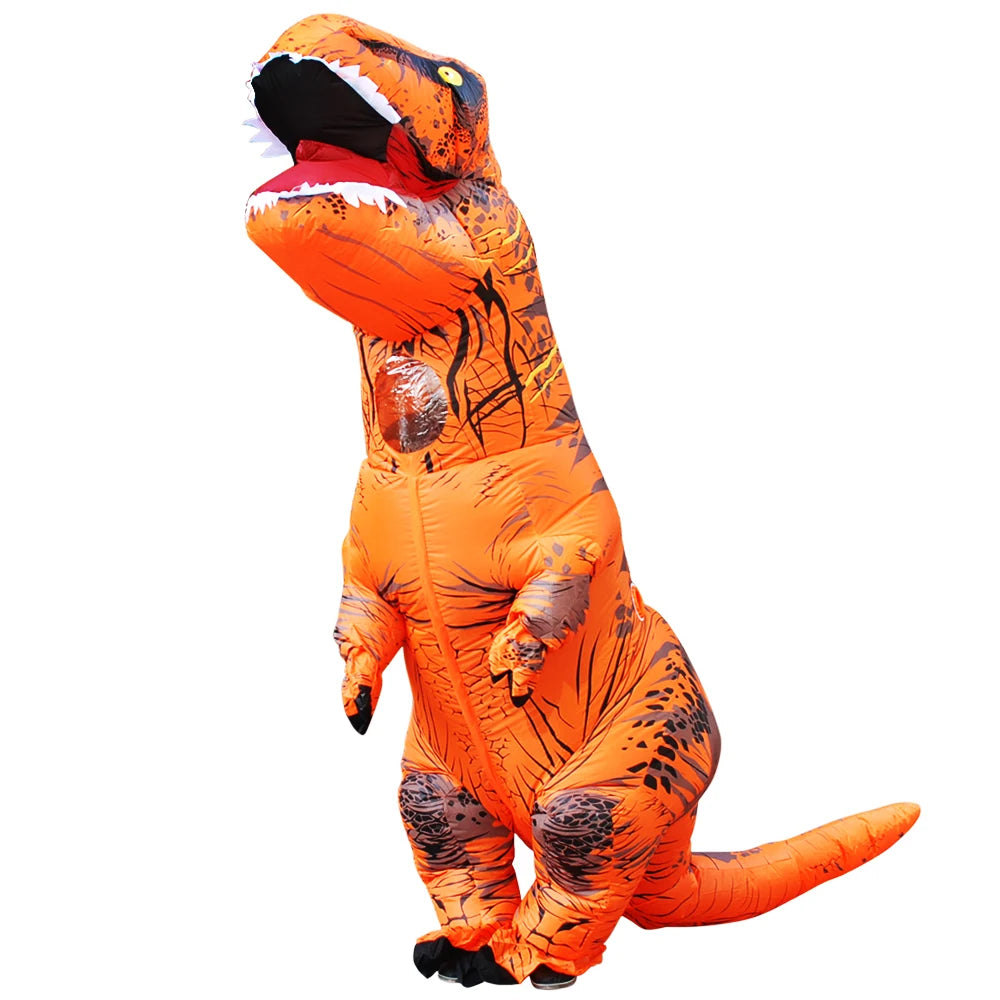 Halloween Mascot T-Rex Dinosaur Inflatable Costume Cartoon Doll Props Cosplay for Adult Kid Cosplay Christmas Funny Suits