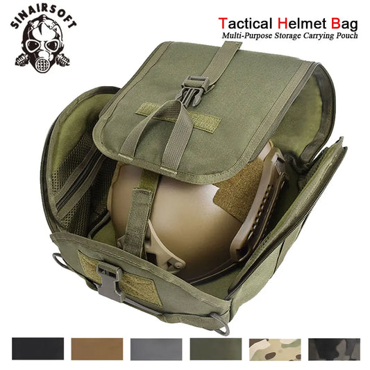 Tactical Helmet Bag Airsoft Fast Helmet Cover MICH Helmet Anti-virus Carrier Mask Bag Outdoor Storage Molle Bag Gear