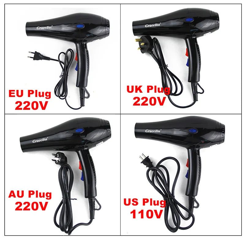 1800W 2100W 110V US  or 220V EU Plug Hot Cold Wind Professional Hair Dryer Blow dryer Hairdryer For Hair Salon for Household Use