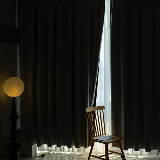 YanYangTian Blackout Hook Curtain French window living room bedroom Shading Uv protection