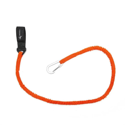 Anti-lost Kayak Paddle Leash Fix Rowing Adjustable Wear-resistant Kayak Lanyard Safety Hook Elastic Paddle Holder Strap Camping