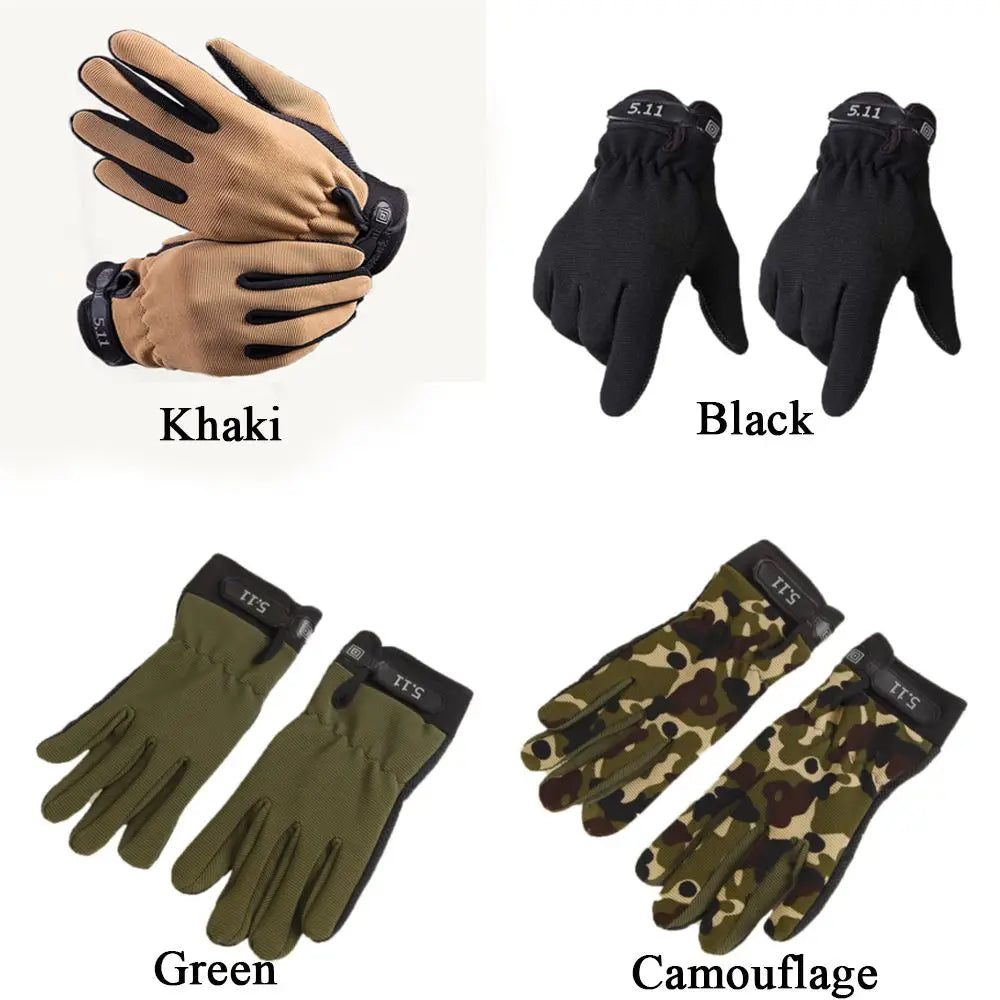 Long Finger Gloves Outdoor Gloves Men's Thin Driving Tactical Fitness Sports Long Finger Gloves