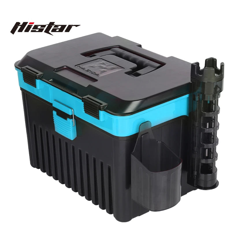 HISTAR Fishing Case Double Deck Thicken PP Anti-Pressure Big Capacity 1.8KG Lightweight Lure Fishing Tackle Box