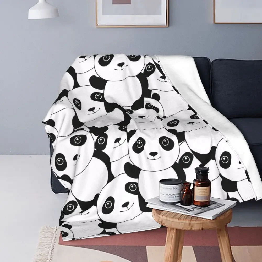 Panda Blanket Cover Coral Fleece Plush Panda,cute,animal Soft Throw Blankets for Bedding Couch Bedroom Quilt