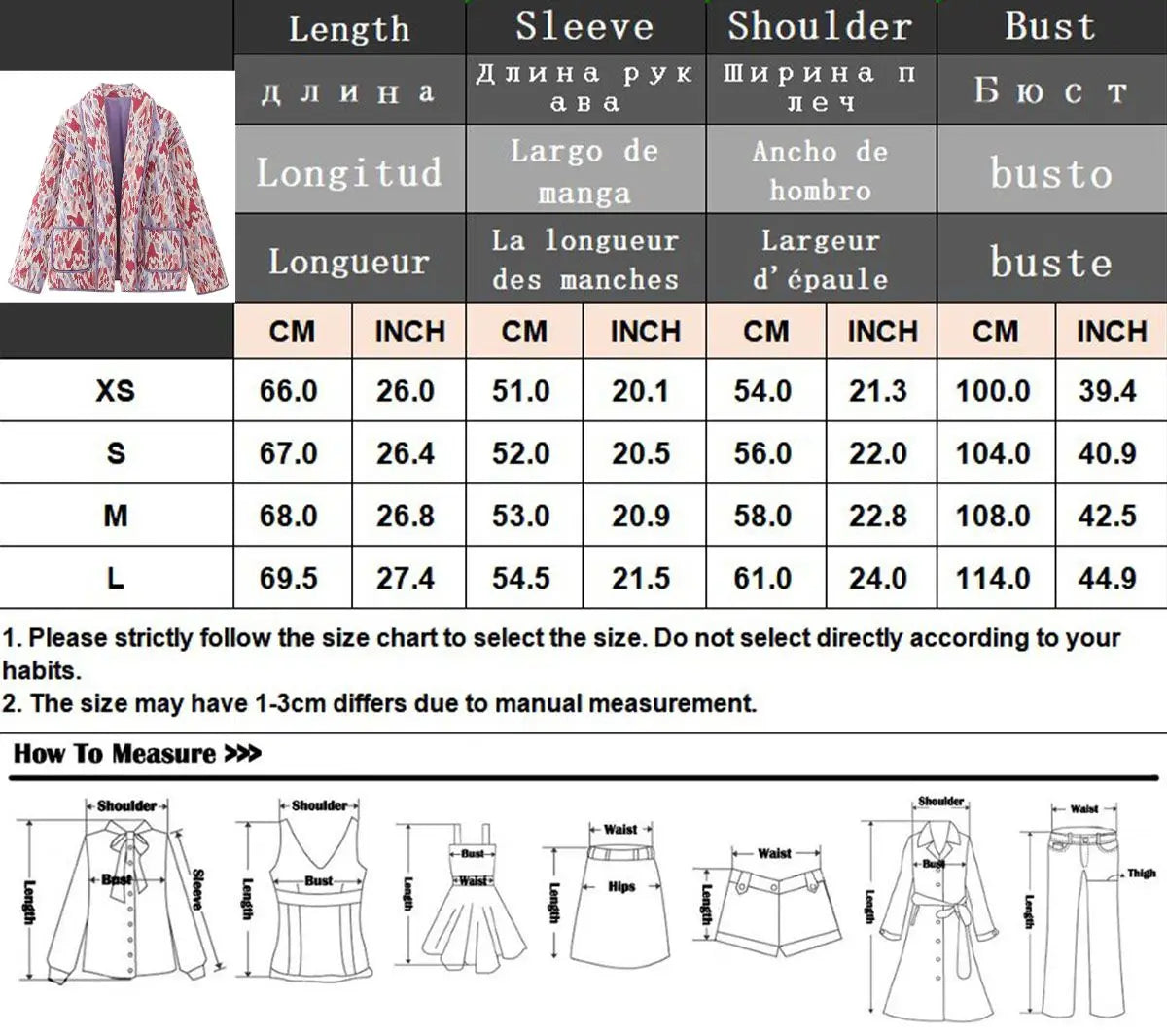 TRAFZA 2023 Winter Women's Vintage Print Cotton Coat Woman Single Breasted Quilted Jacket O-Neck Open Front High Street Outcoat