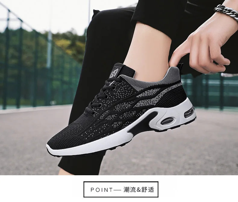 Hot New men Shoes trend men's shoes breathable lace-up running shoes Korean version light casual sports shoes