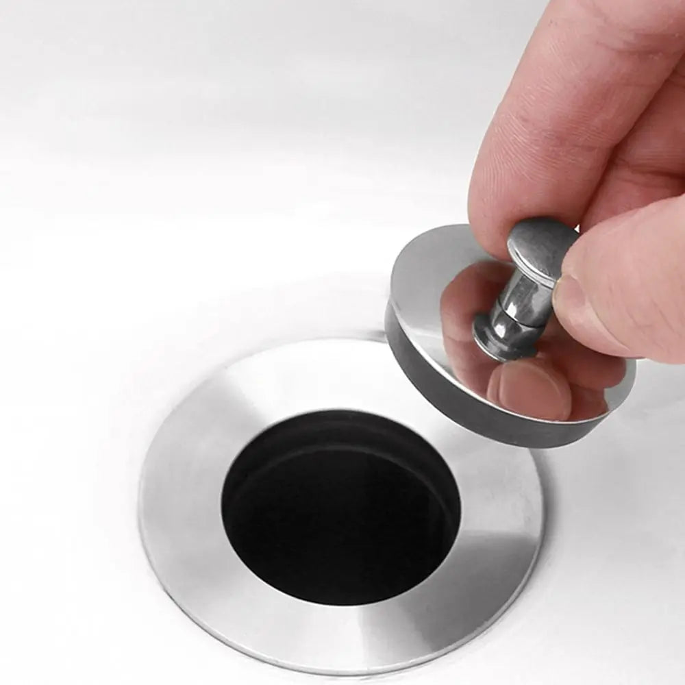 1Pcs Stainless Steel Bath Plug Rubber Kitchen Bathroom Accessory Drain Stopper Water Easy to Use Bath Tub Caps