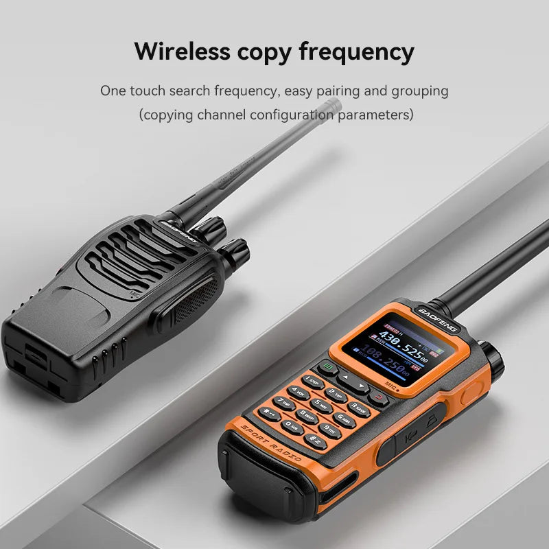 BAOFENG AD-20 Long Range Walkie Talkie Full Band Analog/Digital Wireless Copy Frequency Digital Encryption Record Two Way Radios