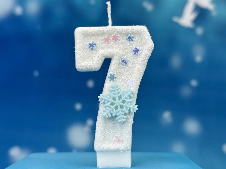 Frozen Birthday Candle for Cakes 0-9 Number Princess Cake Candle Party Decor Snowqueens Birthday Candle for Girl