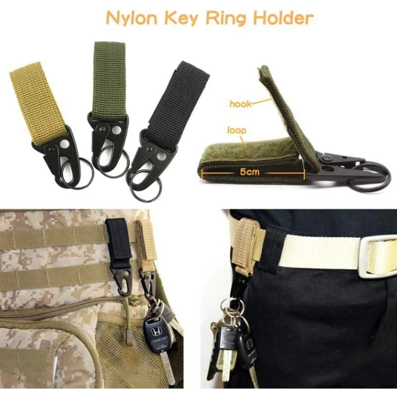 42 Pcs Molle  Accessory Set Tactical Gear Clip Outdoor Nylon Webbing Buckle Army Fan Multifunctional Mountaineering Buckle