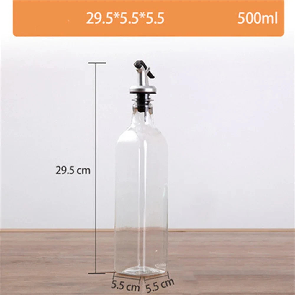 150ML/250ML/500ML Oil Pot Plastic Leak-proof Kitchen Seasoning Soy Sauce Vinegar Bottle Transparent Olive Oil Bottle