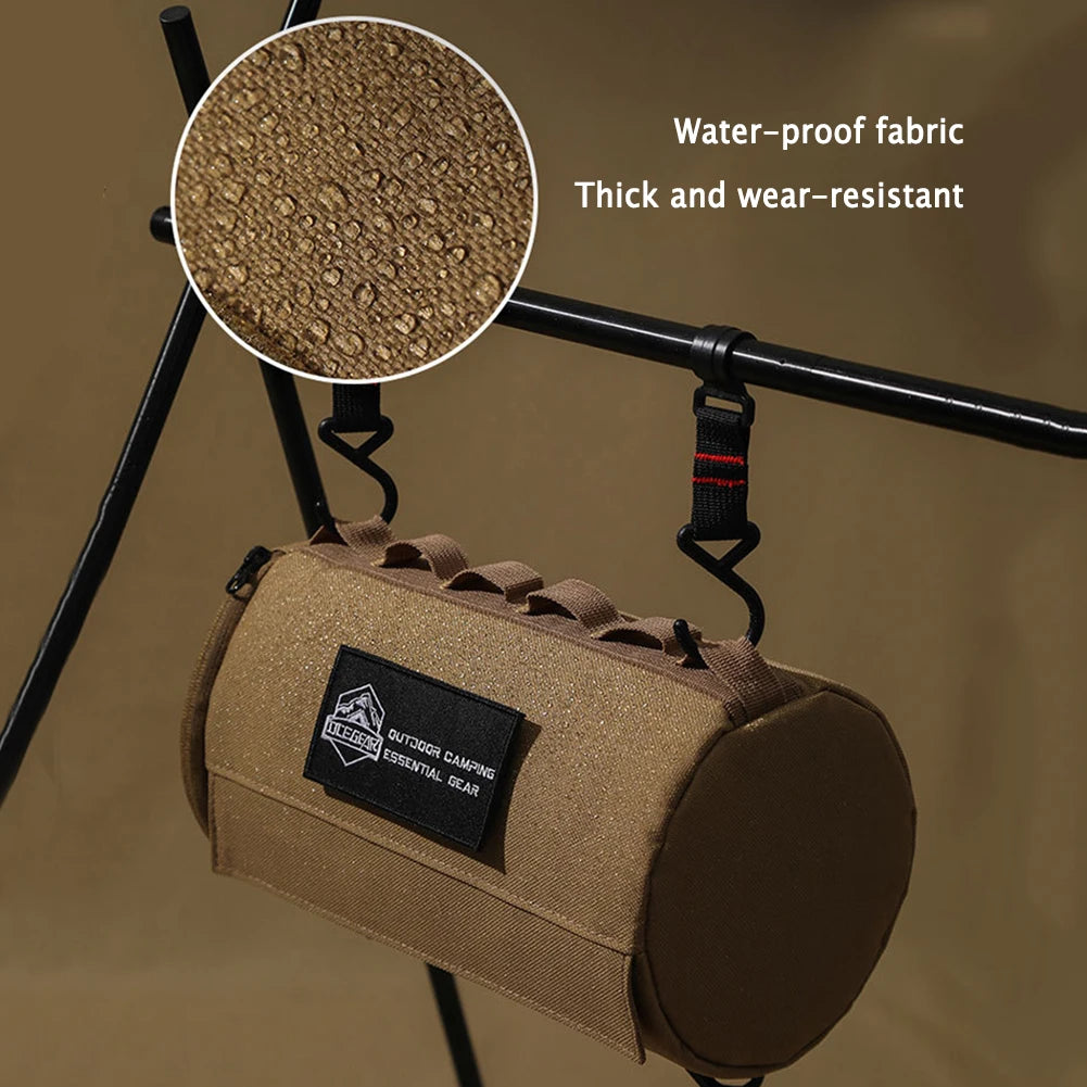 Outdoor Tissue Case Portable Roll Paper Storage Holder Polyester Waterproof Hanging Napkin Holder for Picnic Camping Hiking