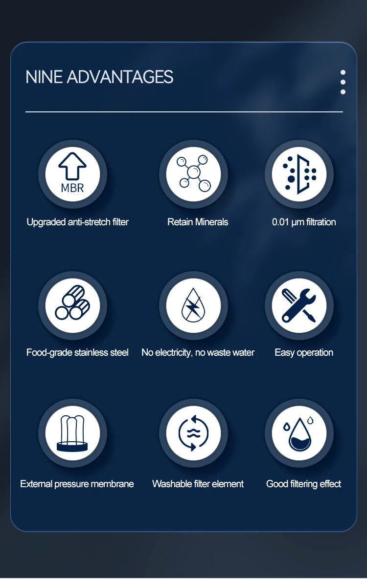 Wheelton 5000L/H Ultrafiltration 0.01μm Filter System Large Water Output For Bacterial Reduction Purifier Water