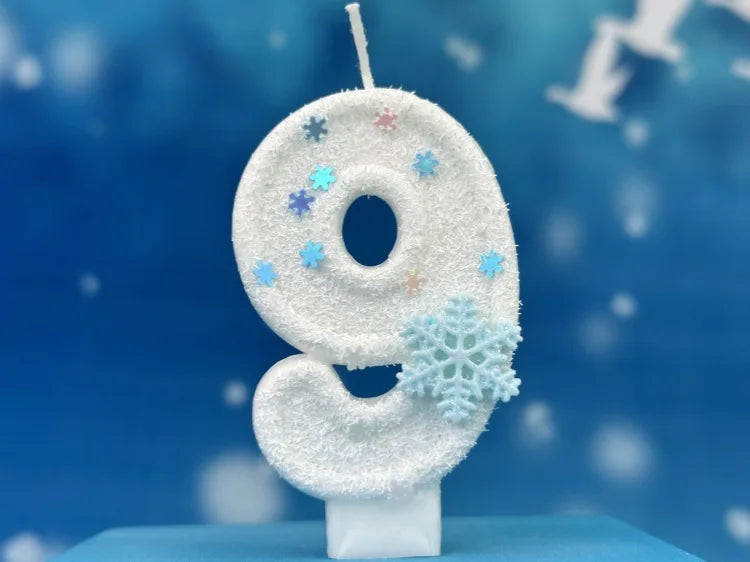 Frozen Birthday Candle for Cakes 0-9 Number Princess Cake Candle Party Decor Snowqueens Birthday Candle for Girl