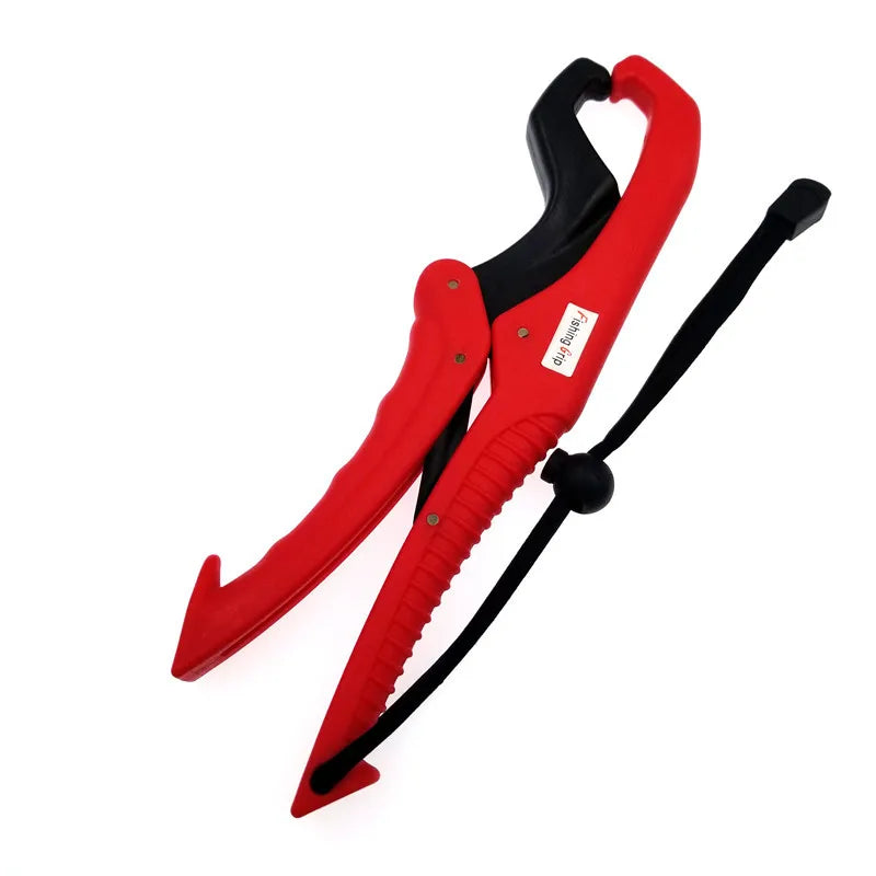 15cm 23cm Fish Grabber Plier Controller Practical Fishing Gripper Gear Tool ABS Grip Tackle Holder  Clamp with Adjustable Rope