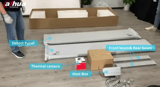 Dahua DHI-ISC-D206 Portable Airport Walk-through Security Doors Frame Detection Metal Detectors Safty Gate