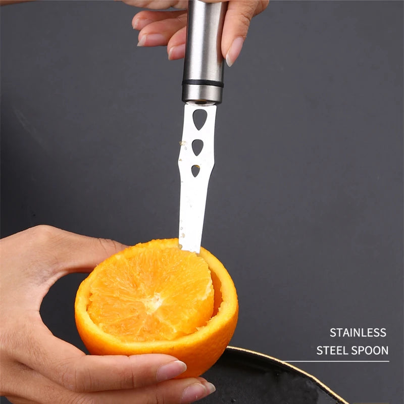 1 PC Stainless Steel Orange Peeler Manual Lemon Fruits Citrus Cutter Practical Peeling Knife Kitchen Vegetable Tools Gadgets