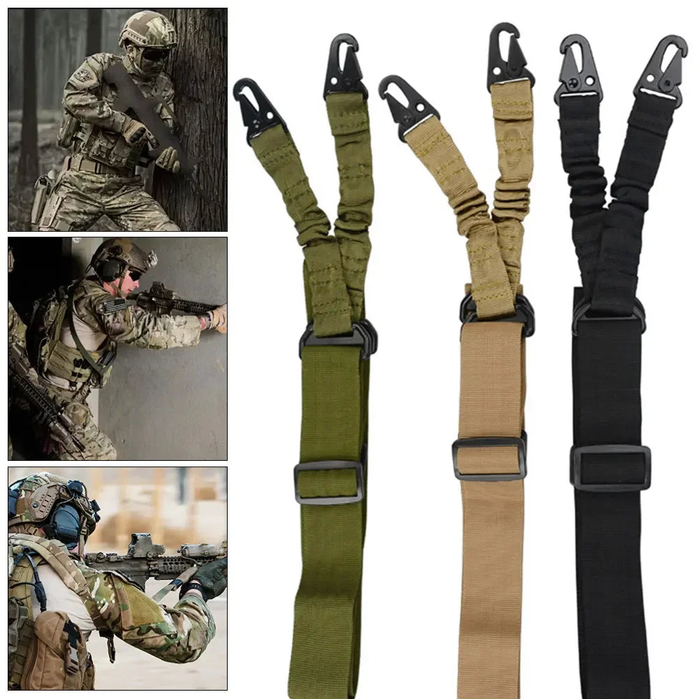 Tactical 1/2/3 Point Sling Shoulder Strap Outdoor Rifle Sling Shoulder Strap Metal Buckle Belt Hunting Accessories Tactical Gear