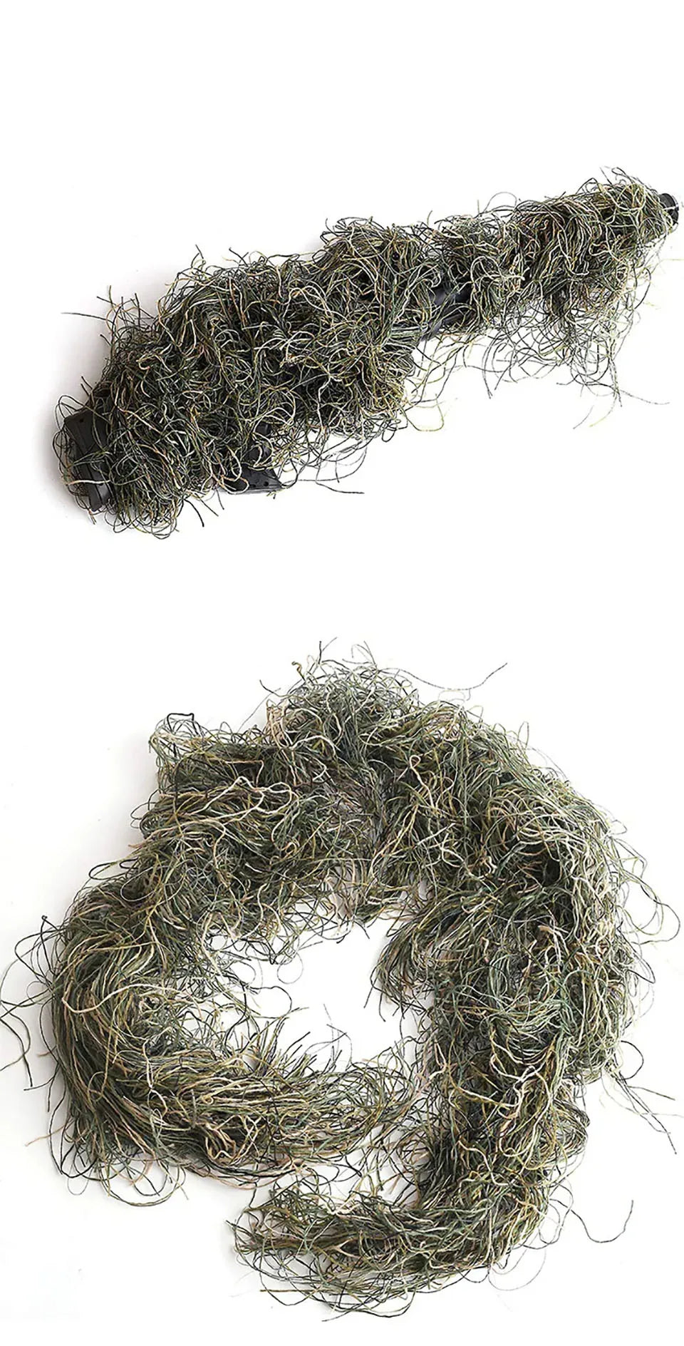 1.2M Elastic Ghillie Clothing Camouflage Rope Holster Wrap Outdoor Tactical Cs Rope Gear Depth  Concealment of Concealed Wool