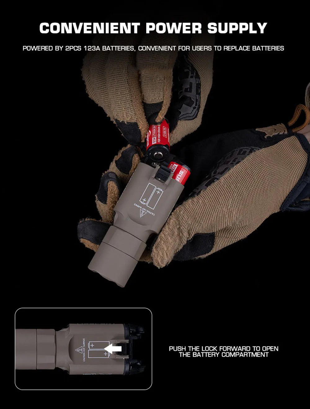 SF X300U Flashlight 800 Lumens Tactical Hunting Pistol Glock 17 19 Hanging Torch Outdoor Sports FAST Airsoft Helmet Light Gear