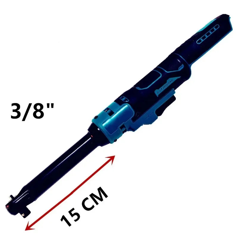 Electric Ratchet Wrench Upgraded Extended Head Removal Screw Nut 220N.m 3/8" Cordless Driver Power Tools for Makita 18V Battery