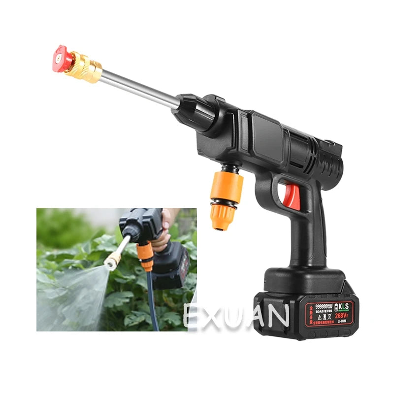 Handheld Car Washing Gun Wireless High-pressure Water Gun Lithium Battery Multi-function Washing Machine For Watering