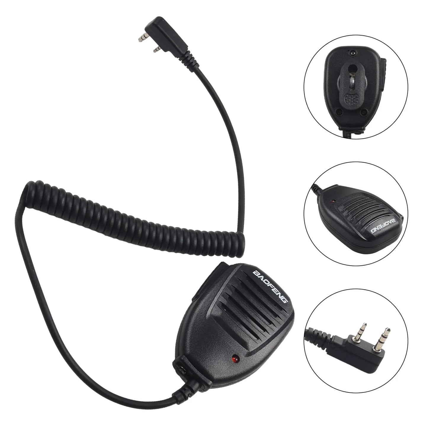 Handheld Speaker Mic Microphone For Baofeng UV-5R BF-888S Radio Walkie-talkie Microphone Speaker Handheld Microphone New