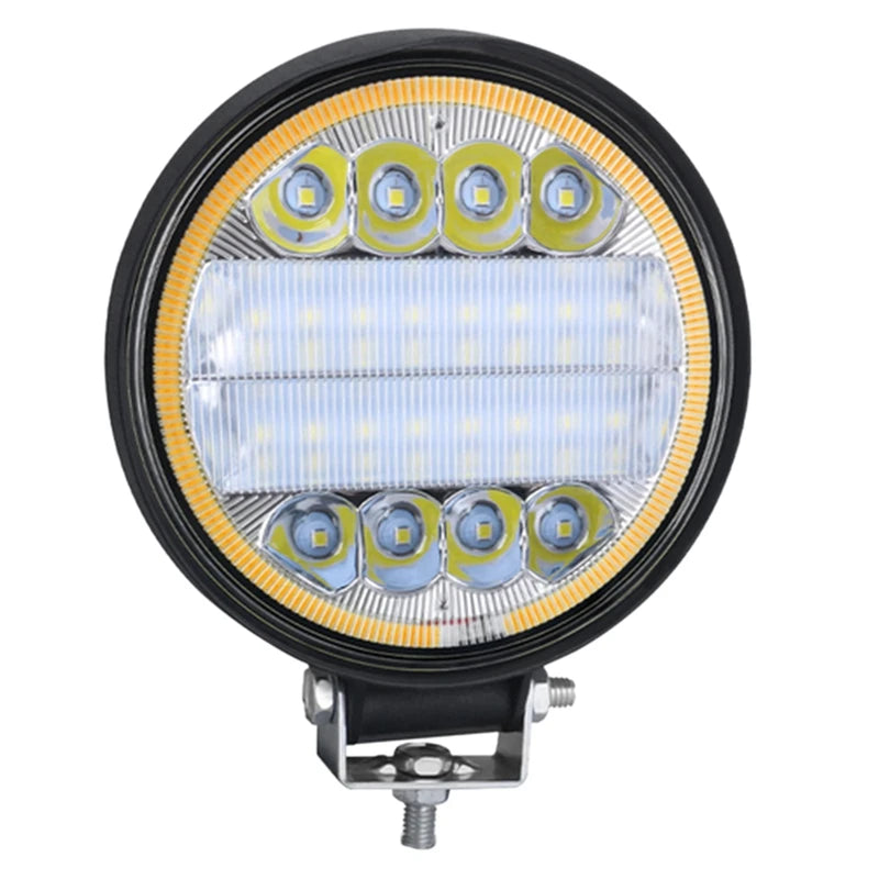 28MM 72W 24LED Car Work Light Bar 9-36V LED Round Spotlight With Aperture For Off-Road Vehicles Suvs Atvs Trucks