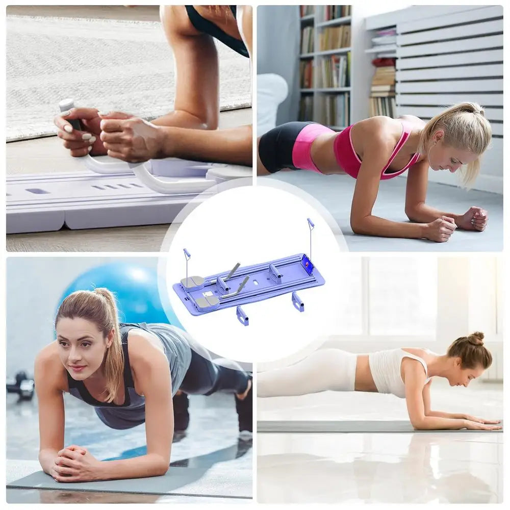 Pilates Board Pilates Reformer Board Core Workout Equipment Foldable Multi-Purpose Roller Home Fitness Yoga Pilates