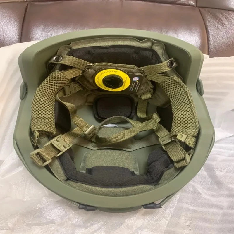 Tactical ballistic high cut helmet ACH high cut, PE, high quality, NIJ IIIA, quick Wendy's suspension pad, ballistic helmet