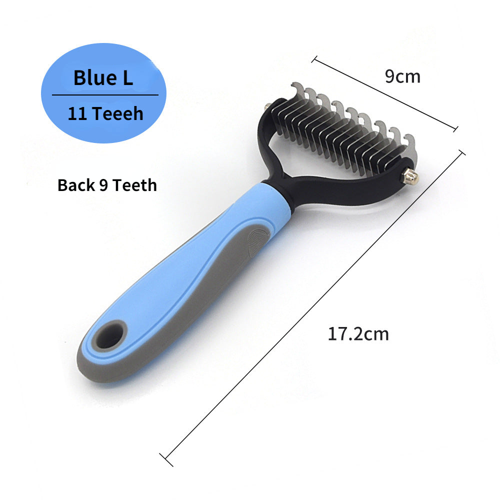 Professional Pet Deshedding Brush Dog Hair Remover Pet Fur Knot Cutter Puppy Cat Comb Brushes Dogs Grooming Shedding Supplies