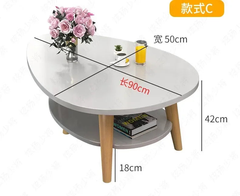 Tea table simple modern balcony sofa side simple household living room small round corner table Nordic bedside small round table