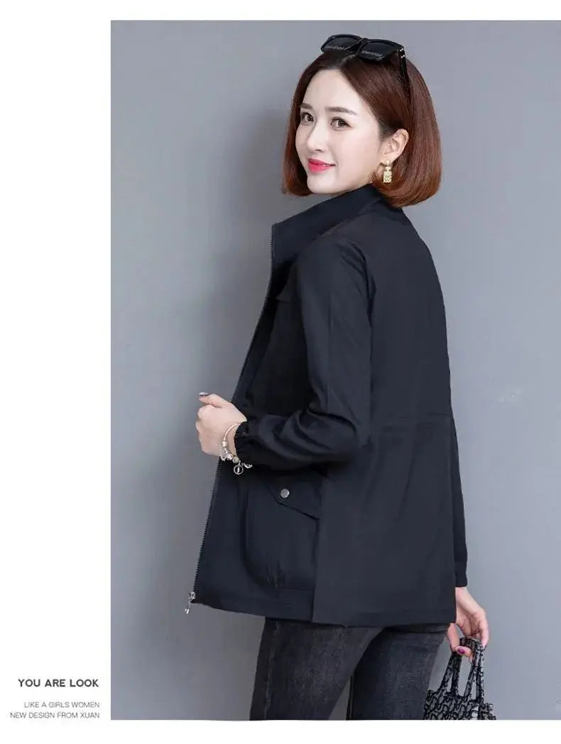 Spring Women's Jackets 2023 New Causal Windbreaker Famale Thin Basic Coat Lightweight Jacket Outwear Women Clothing