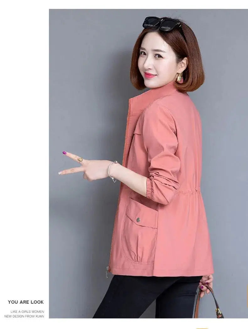 Spring Women's Jackets 2023 New Causal Windbreaker Famale Thin Basic Coat Lightweight Jacket Outwear Women Clothing