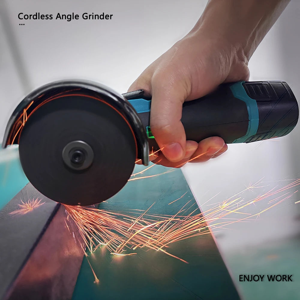 SHENHAOXU 12V Mini Angle Grinder Rechargeable Cordless Polishing Grinding Machine Diamond Cutting Electric DIY Power Tools